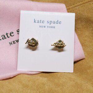 Kate Spade - Say Yes Sidekick Gold Stud Earrings